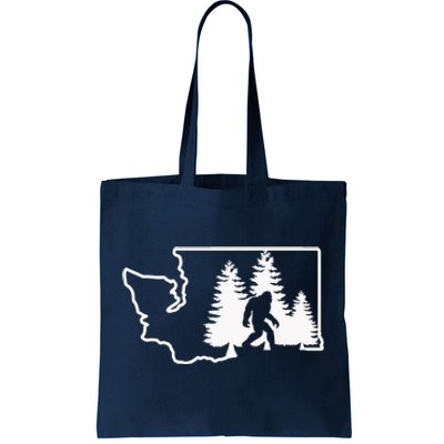 State Of Washington Big Foot Tote Bag