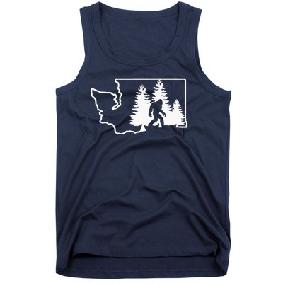 State Of Washington Big Foot Tank Top