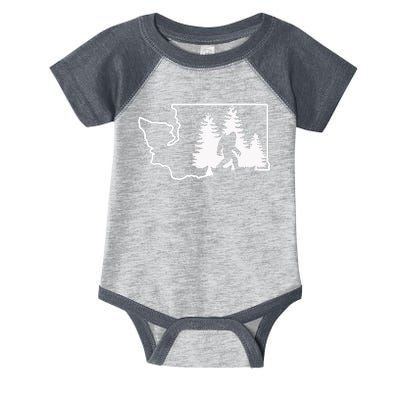 State Of Washington Big Foot Infant Baby Jersey Bodysuit