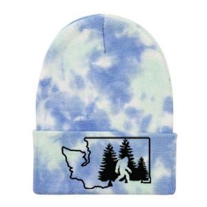 State Of Washington Big Foot Tie Dye 12in Knit Beanie