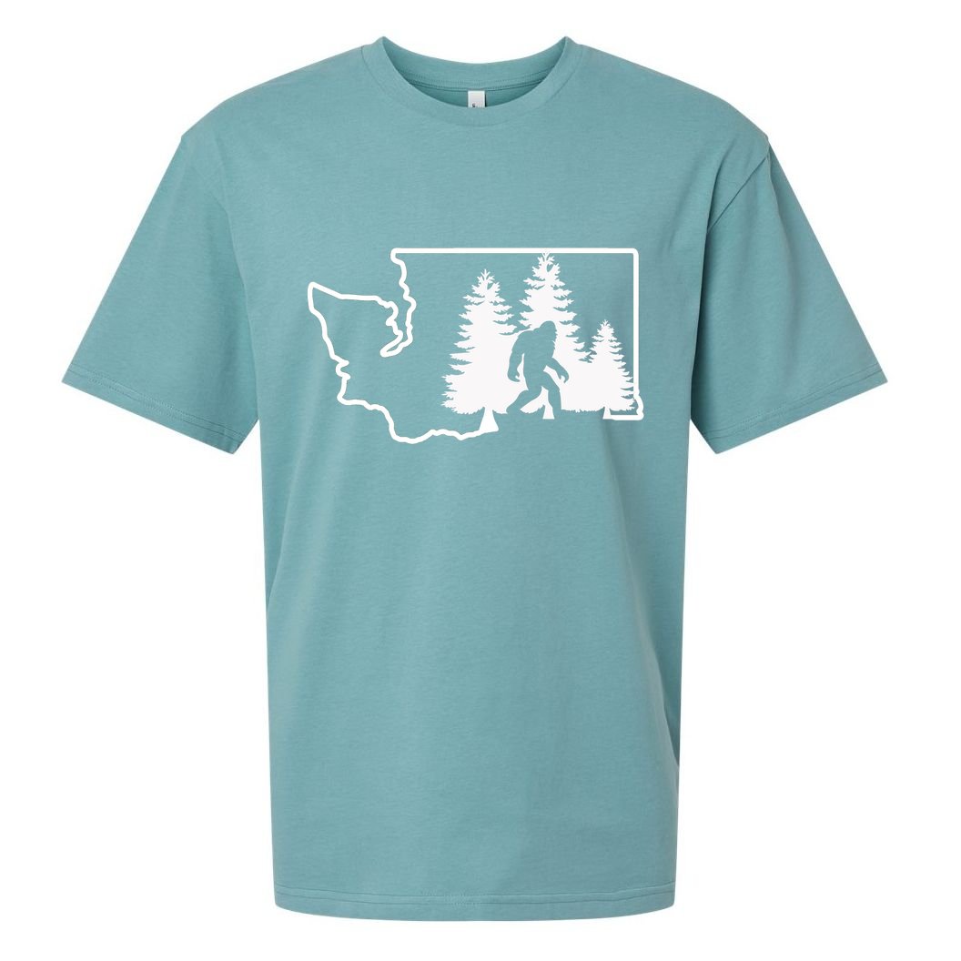 State Of Washington Big Foot Sueded Cloud Jersey T-Shirt