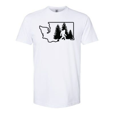 State Of Washington Big Foot Softstyle CVC T-Shirt