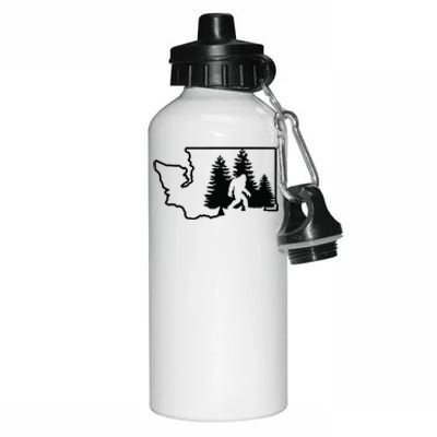 State Of Washington Big Foot Aluminum Water Bottle