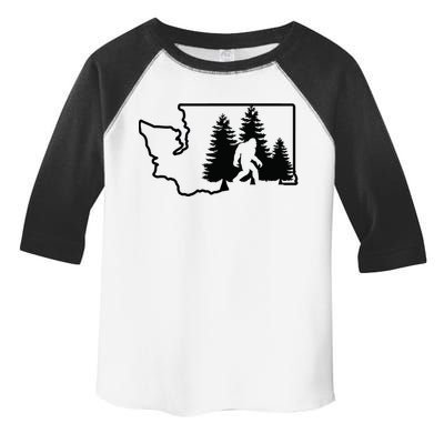 State Of Washington Big Foot Toddler Fine Jersey T-Shirt