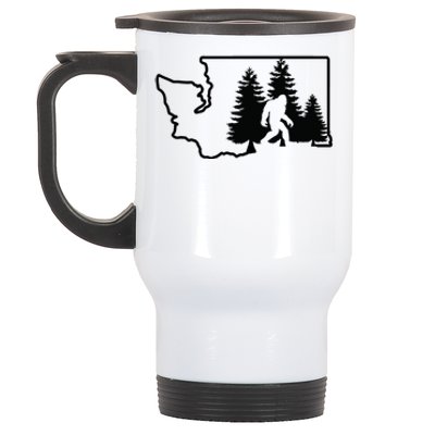 State Of Washington Big Foot Stainless Steel Travel Mug