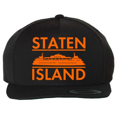 Staten Island Ferry New York Wool Snapback Cap