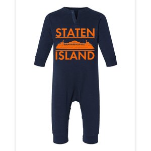 Staten Island Ferry New York Infant Fleece One Piece