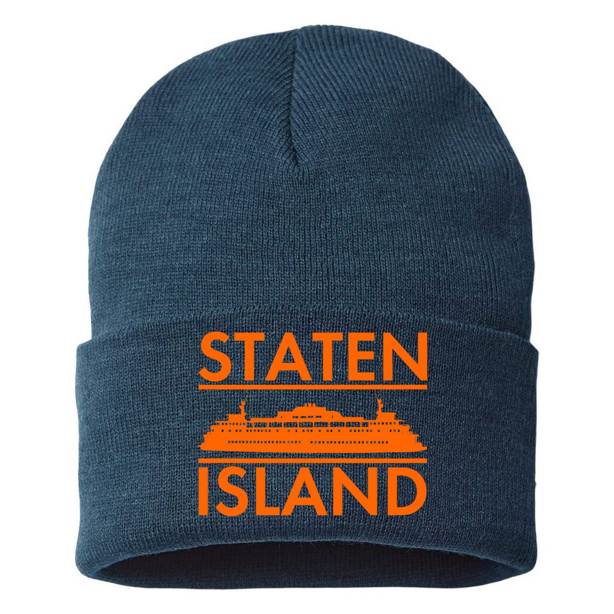 Staten Island Ferry New York Sustainable Knit Beanie