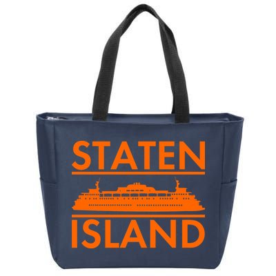 Staten Island Ferry New York Zip Tote Bag