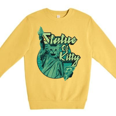 Statue Of Kitty Premium Crewneck Sweatshirt