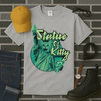 Statue Of Kitty Tall T-Shirt