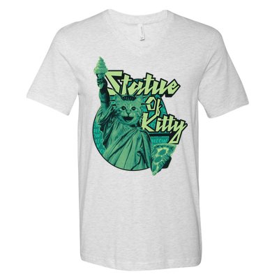 Statue Of Kitty V-Neck T-Shirt