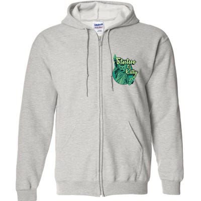 Statue Of Kitty Full Zip Hoodie