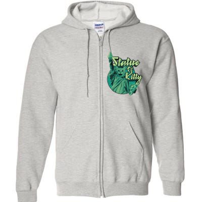 Statue Of Kitty Full Zip Hoodie