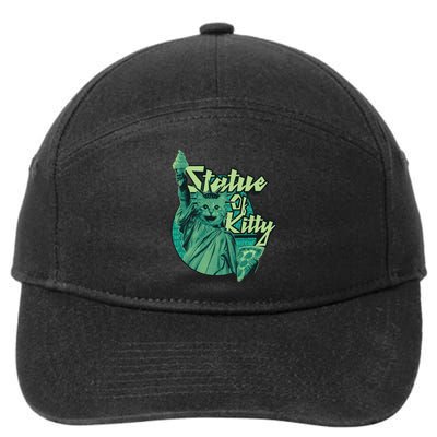 Statue Of Kitty 7-Panel Snapback Hat