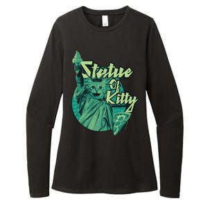 Statue Of Kitty Womens CVC Long Sleeve Shirt