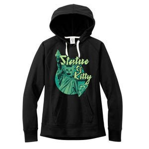 Statue Of Kitty Women's Fleece Hoodie