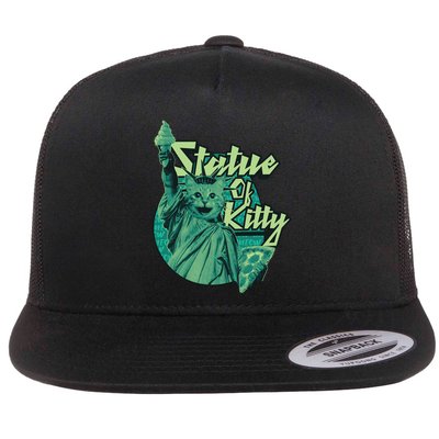 Statue Of Kitty Flatbill Hat