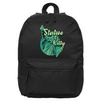 Statue Of Kitty 16 in Basic Backpack
