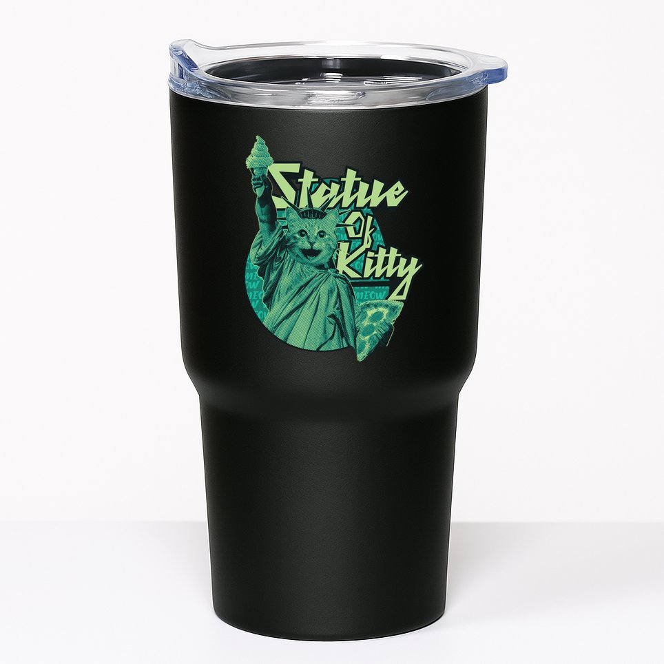 Statue Of Kitty Tumbler