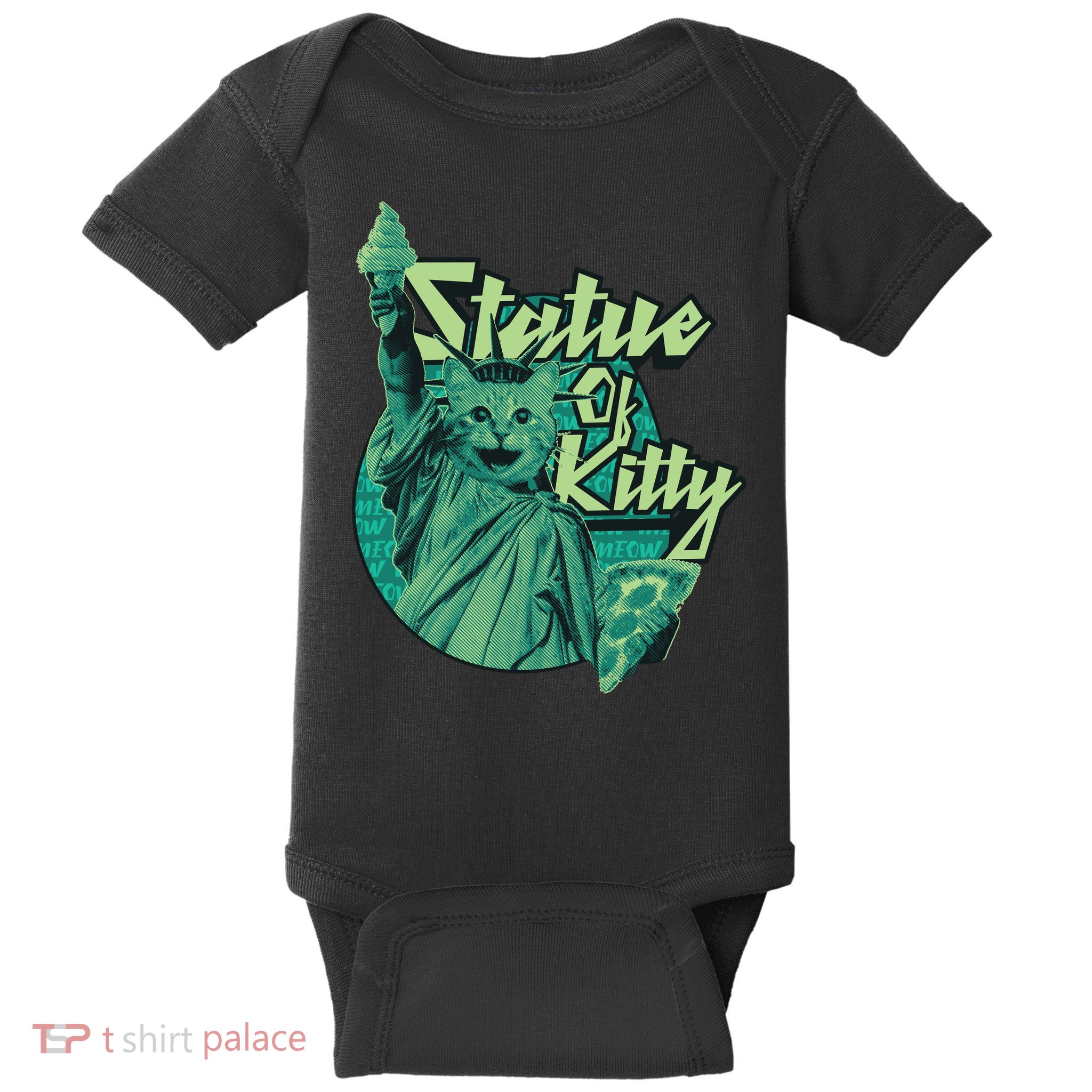 Statue Of Kitty Baby Bodysuit