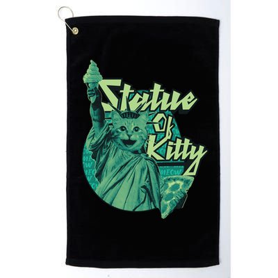 Statue Of Kitty Golf Towel