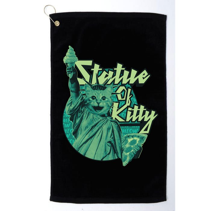 Statue Of Kitty Golf Towel