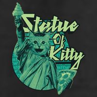 Statue Of Kitty Golf Towel