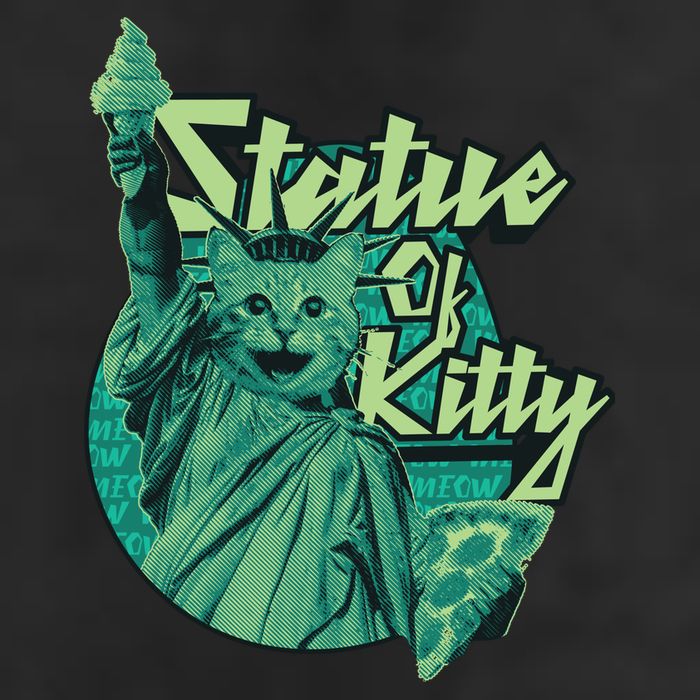 Statue Of Kitty Golf Towel
