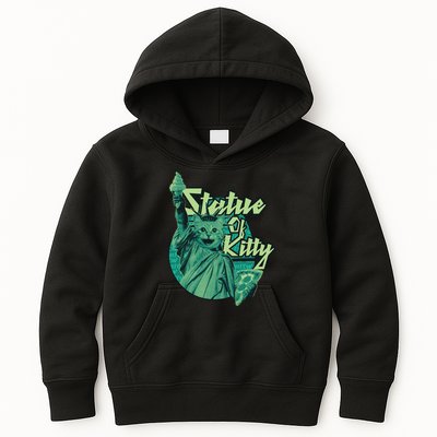 Statue Of Kitty Kids Hoodie
