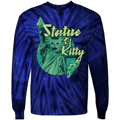 Statue Of Kitty Tie-Dye Long Sleeve Shirt