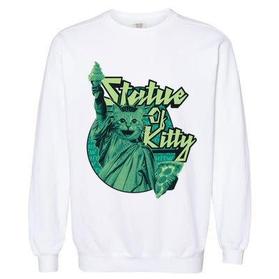 Statue Of Kitty Garment-Dyed Sweatshirt