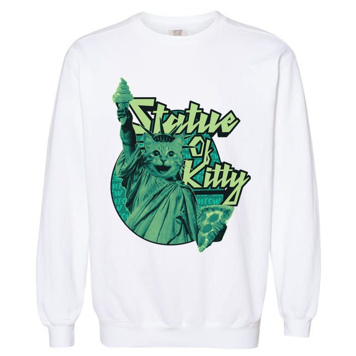 Statue Of Kitty Garment-Dyed Sweatshirt