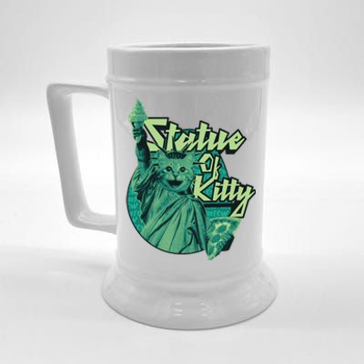 Statue Of Kitty Beer Stein