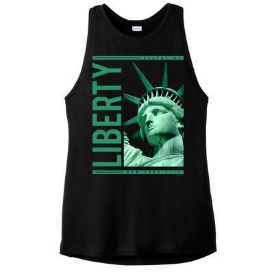 Statue of Liberty Ladies PosiCharge Tri-Blend Wicking Tank