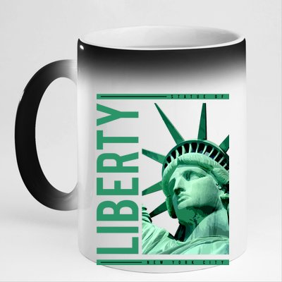 Statue of Liberty 11oz Black Color Changing Mug