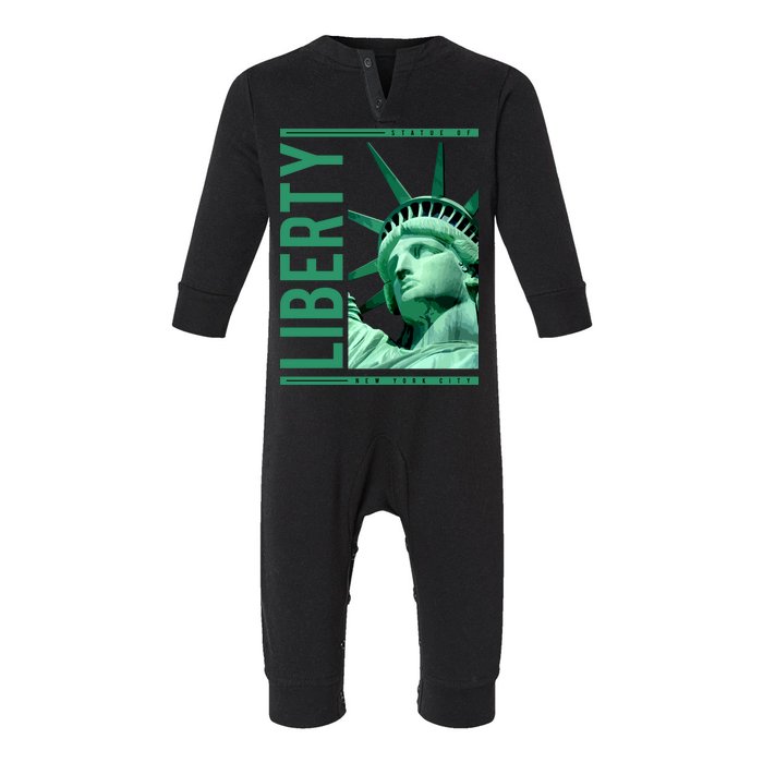 Statue of Liberty Infant Fleece One Piece