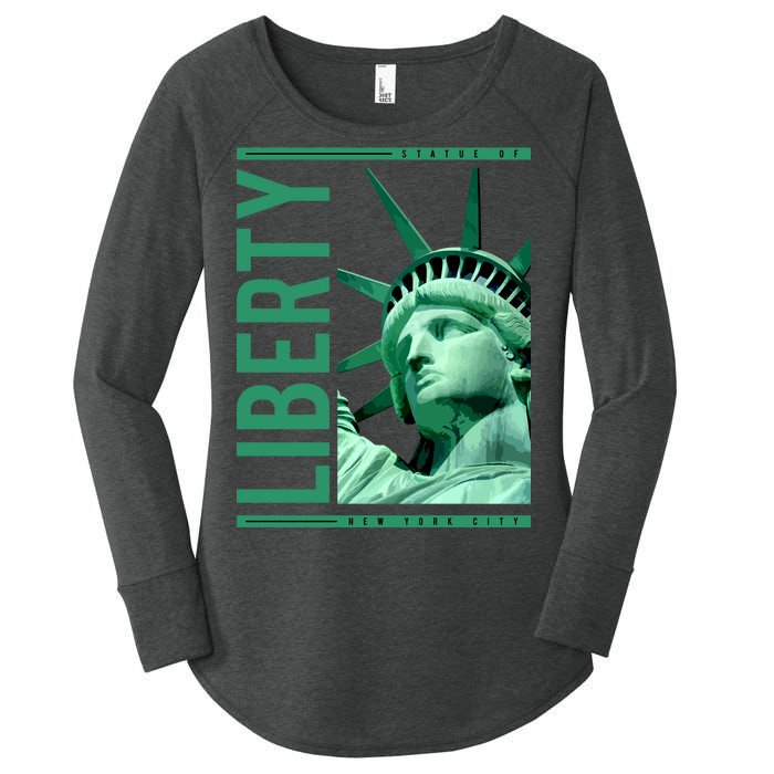 Statue of Liberty Women's Perfect Tri Tunic Long Sleeve Shirt