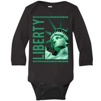 Statue of Liberty Baby Long Sleeve Bodysuit