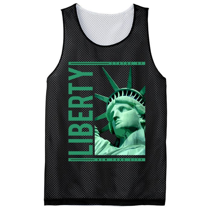 Statue of Liberty Mesh Reversible Basketball Jersey Tank
