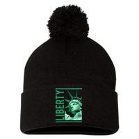 Statue of Liberty Pom Pom 12in Knit Beanie