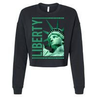 Statue of Liberty Cropped Pullover Crew