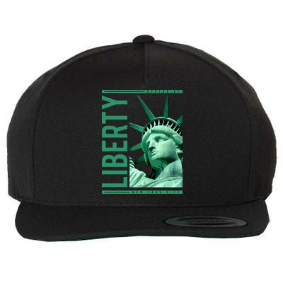 Statue of Liberty Wool Snapback Cap