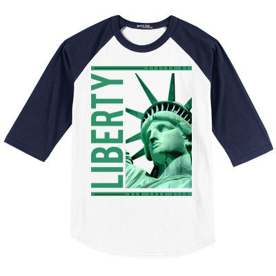 Statue of Liberty Baseball Sleeve Shirt