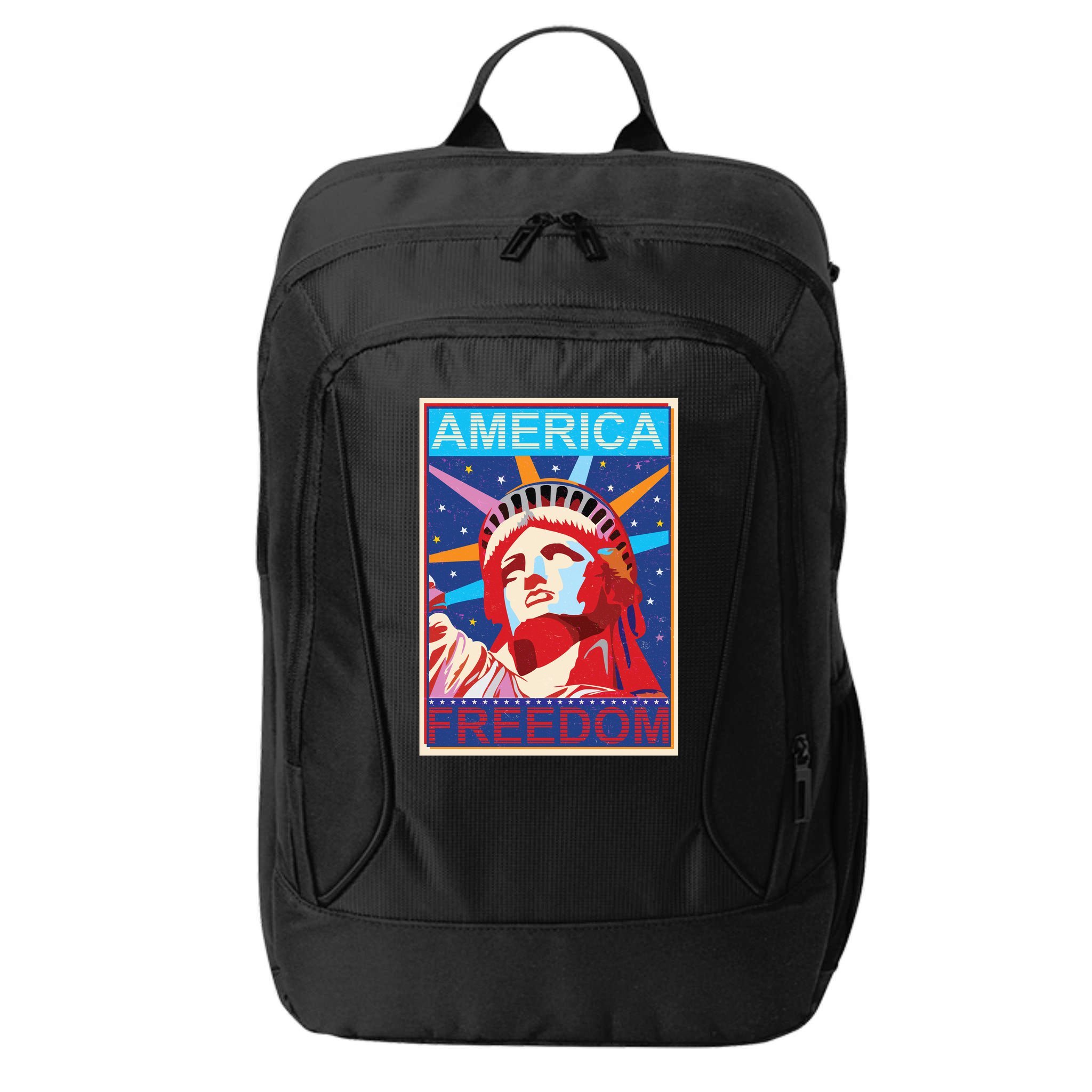 Statue of Liberty America Freedom Retro Vote Poster City Backpack