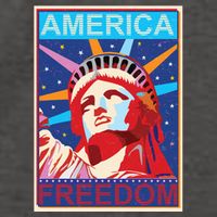 Statue of Liberty America Freedom Retro Vote Poster Vector Backpack