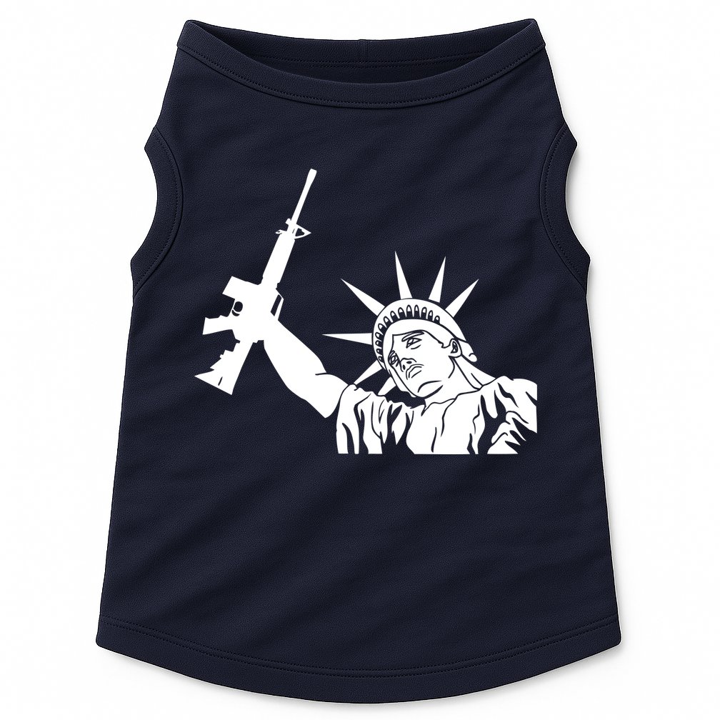 Statue of Liberty AR-15 Gun Rights Doggie Tank