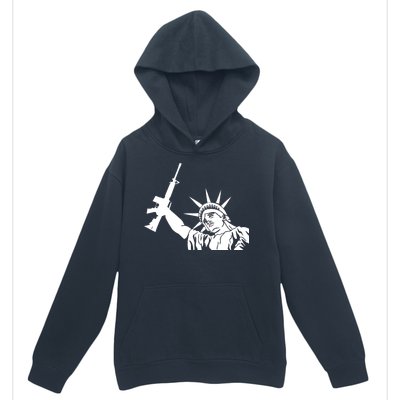 Statue of Liberty AR-15 Gun Rights Urban Pullover Hoodie