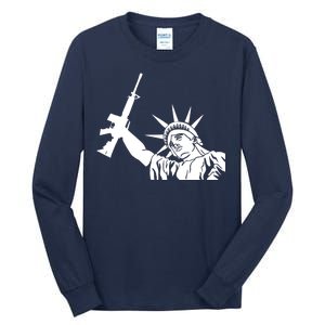 Statue of Liberty AR-15 Gun Rights Tall Long Sleeve T-Shirt