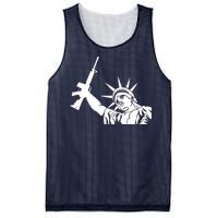 Statue of Liberty AR-15 Gun Rights Mesh Reversible Basketball Jersey Tank